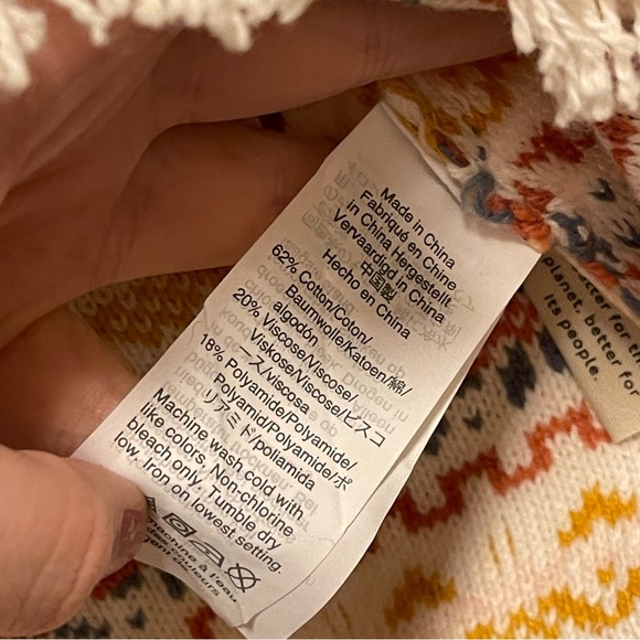 Madewell - Fringed Jacquard Sweater Tee - Picture 8 of 13